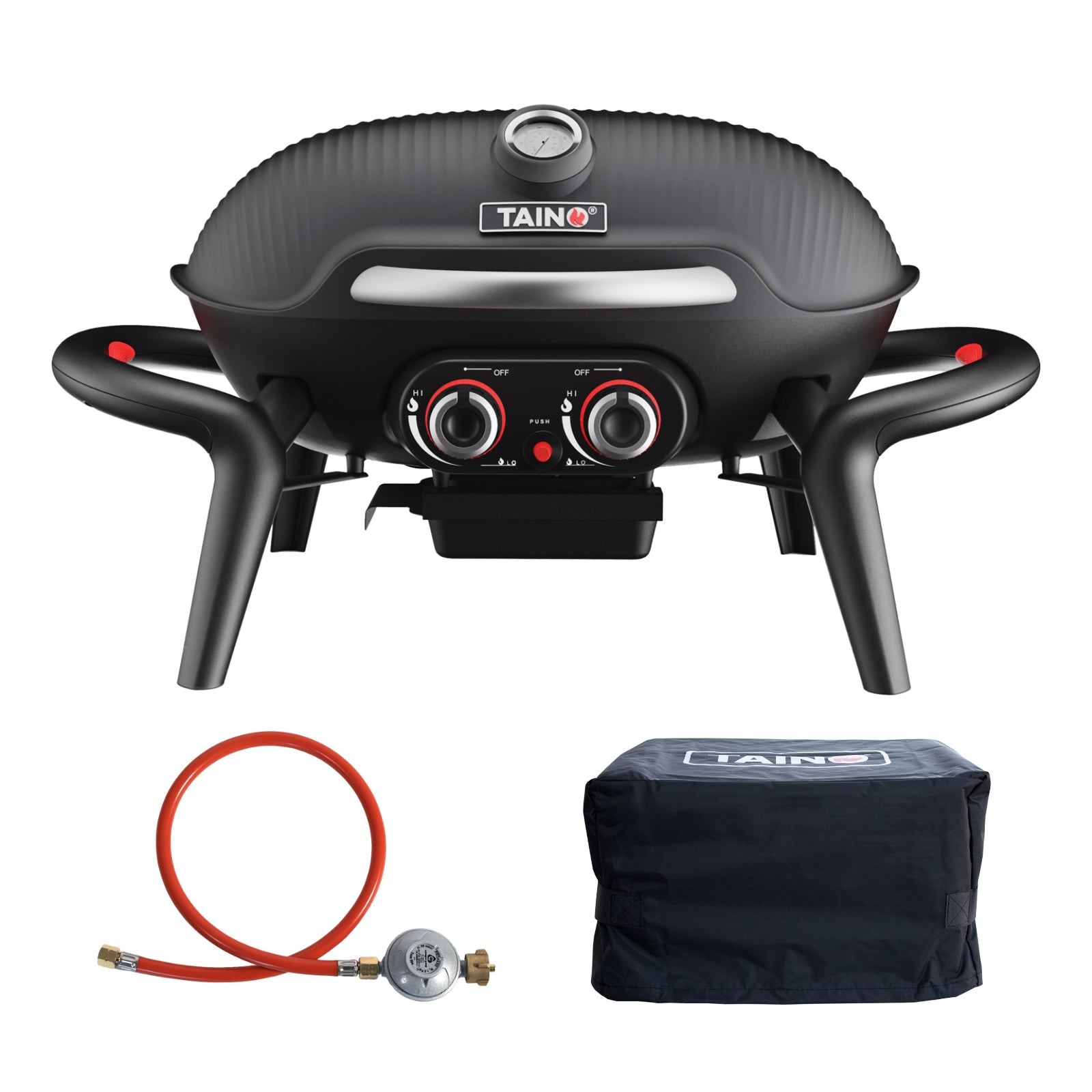 Set KENAI Tischgrill + Abdeckhaube + Regler
