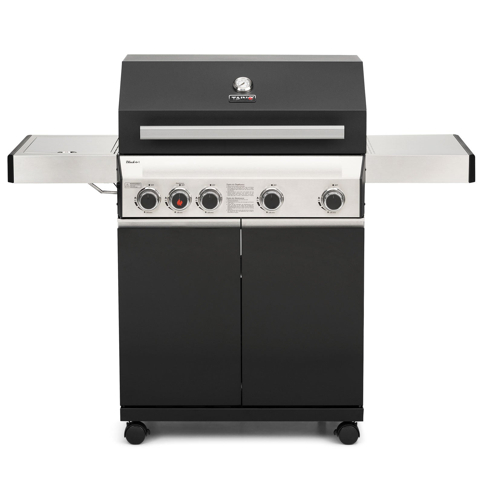 Set BLACK 4 1 Gasgrill Abdeckhaube Gasregler